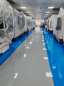 Độ phẳng sàn epoxy