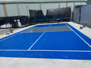 thi công sân pickleball